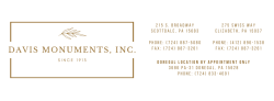 Logo for Davis Monuments, Inc Logo for Davis Monuments, Inc
