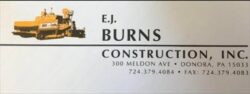 Logo for E. J. Burns Construction Company Logo for E. J. Burns Construction Company